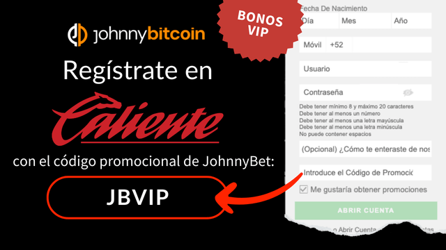 caliente código promocional johnnybet