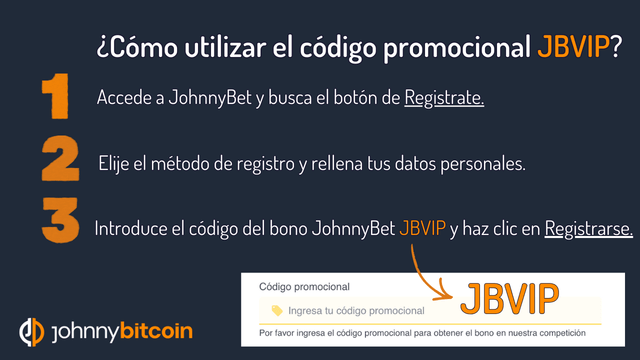 JohnnyBet Código Promocional registrarse