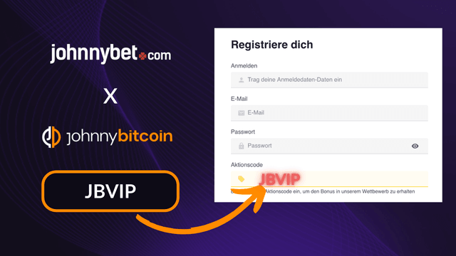 JohnnyBet Aktionscode Registrierung