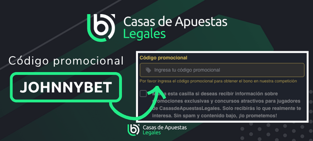 Casas de Apuestas Legales código promocional