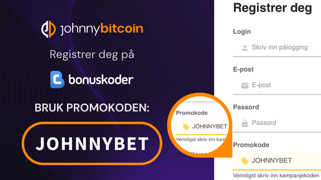 bonuskoder promokode registrering