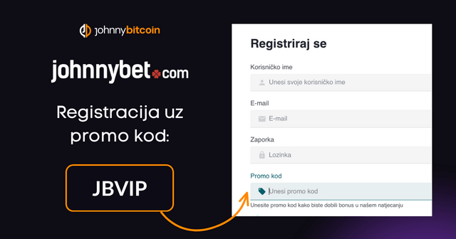 registracija uz JohnnyBet promo kod